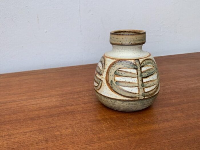 mid century danish studio pottery vase from soholm 1960s 5