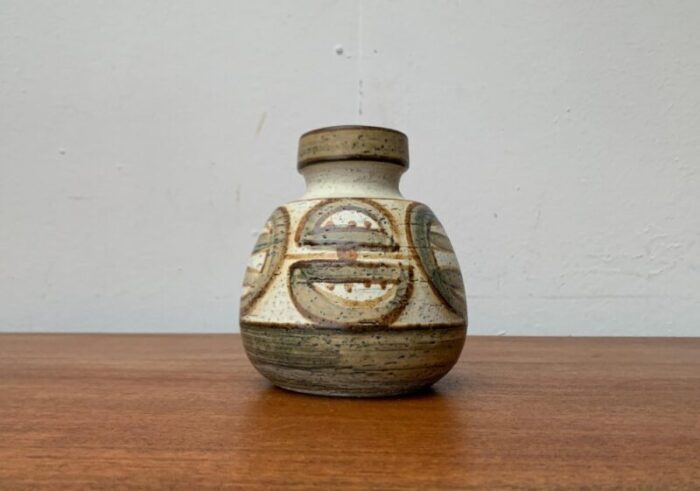 mid century danish studio pottery vase from soholm 1960s 7