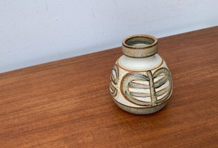 mid century danish studio pottery vase from soholm 1960s 8