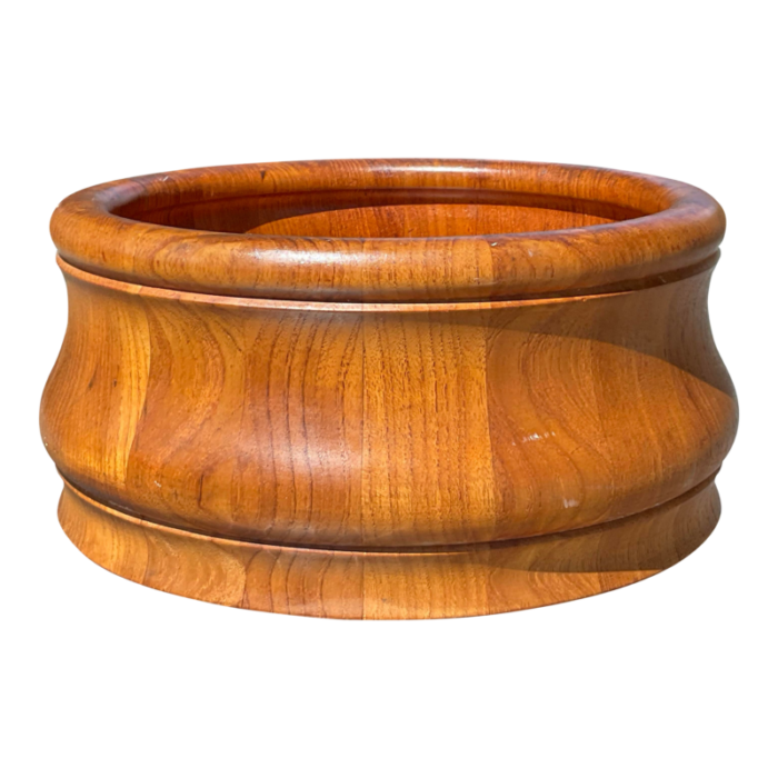 mid century danish teak bowl by richard nissen for nissen denmark 1960s 1801