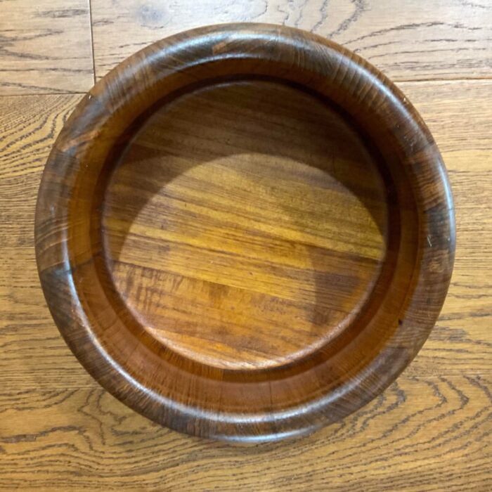 mid century danish teak bowl by richard nissen for nissen denmark 1960s 3872