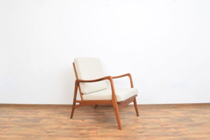 mid century danish teak lounge chair 1960s 2447