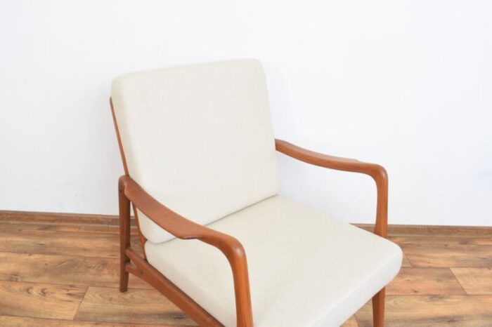 mid century danish teak lounge chair 1960s 4706