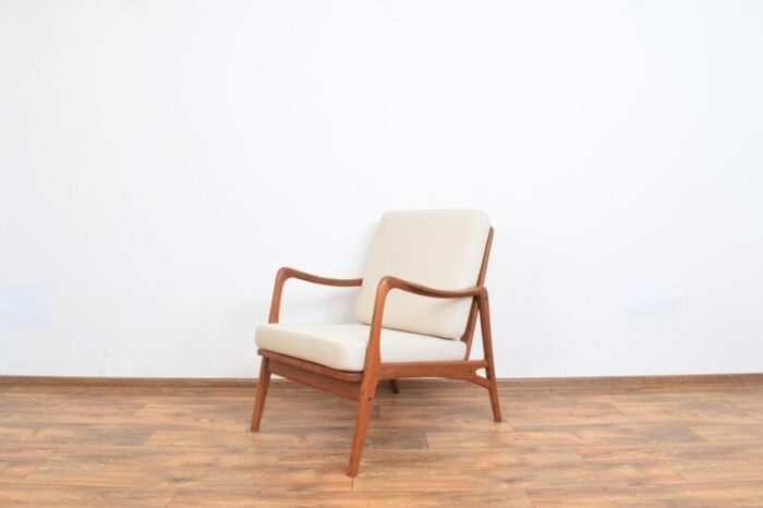 mid century danish teak lounge chair 1960s 6625