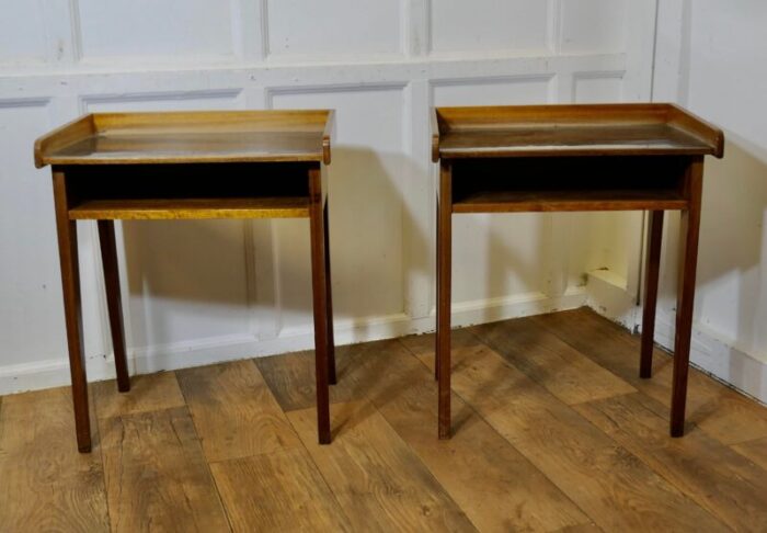 mid century danish tray top tables 1960s set of 2 1561