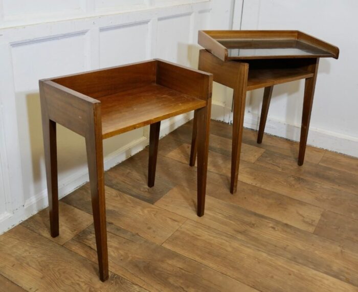 mid century danish tray top tables 1960s set of 2 2763