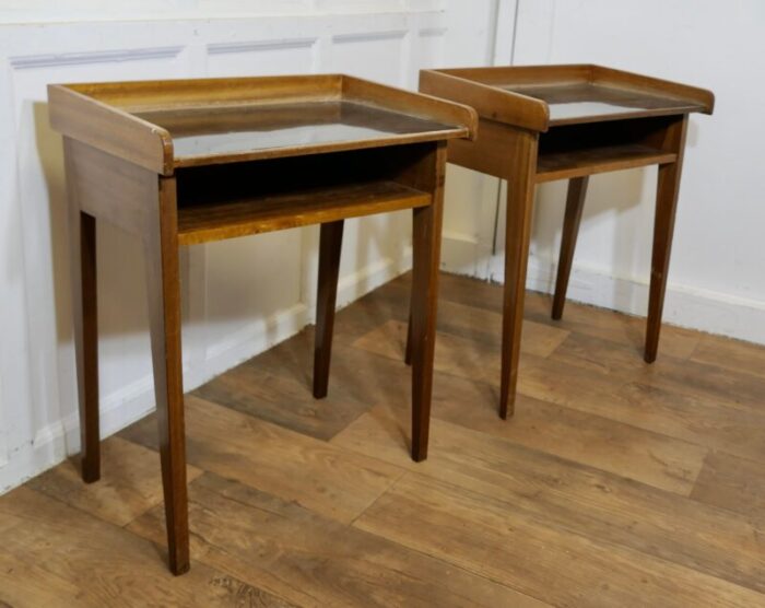 mid century danish tray top tables 1960s set of 2 6260