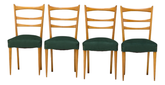 mid century dining chairs 1960s set of 4 3399