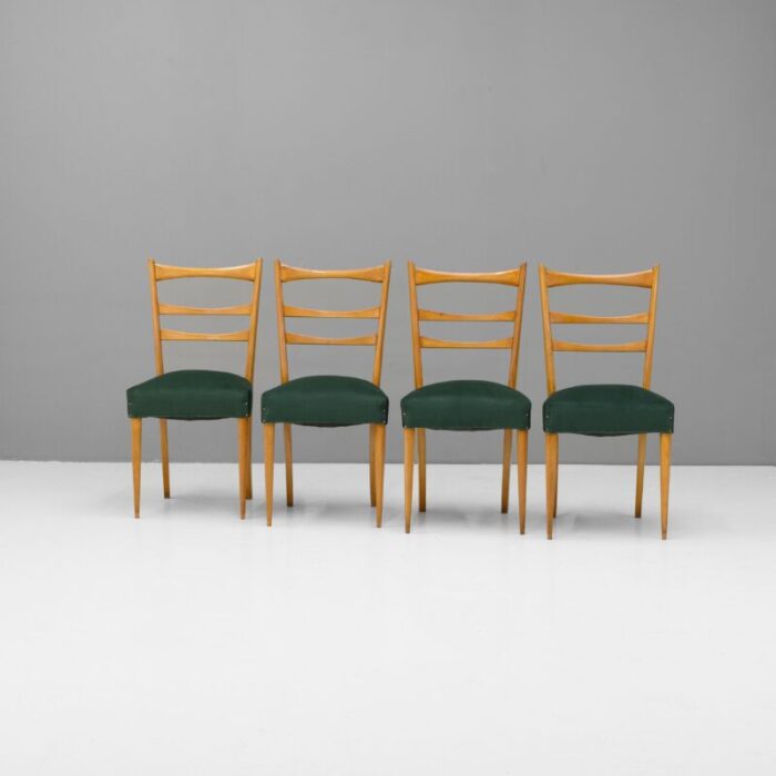 mid century dining chairs 1960s set of 4 6068