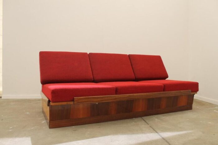 mid century folding sofa attributed to mier czechoslovakia 1960s 0831