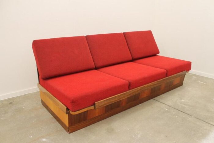 mid century folding sofa attributed to mier czechoslovakia 1960s 0916