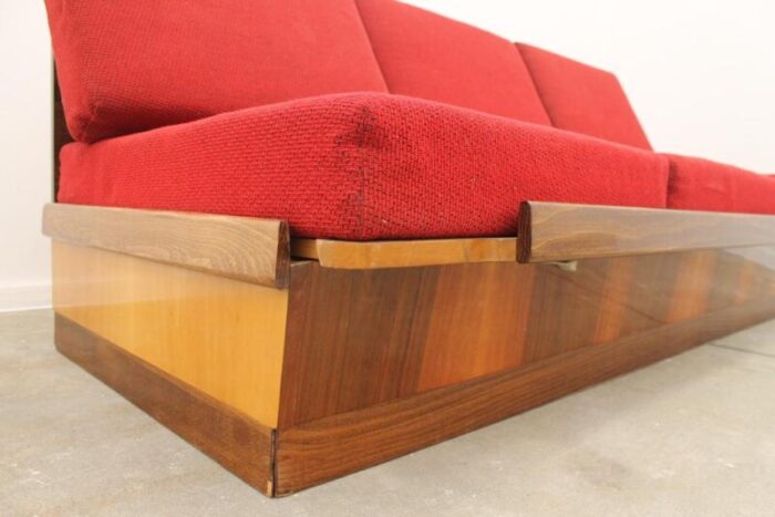 mid century folding sofa attributed to mier czechoslovakia 1960s 7911