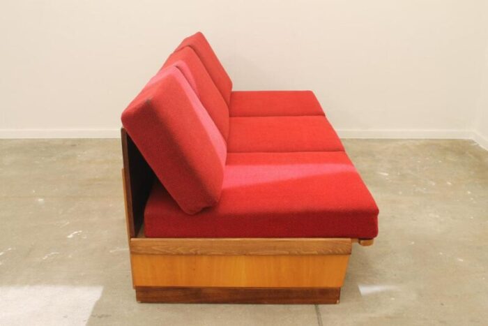 mid century folding sofa attributed to mier czechoslovakia 1960s 9547