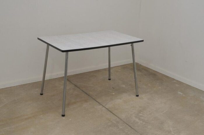 mid century formica writing desk or side table 1960 s czechoslovakia 0798