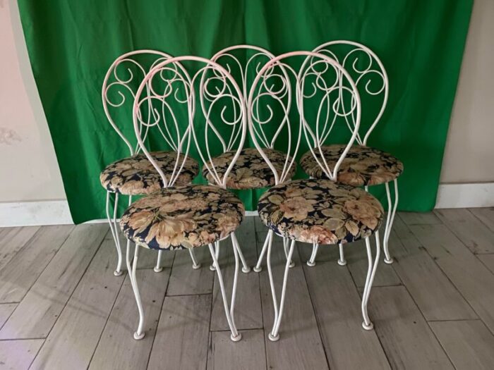 mid century french bistro chairs set of 10 3074