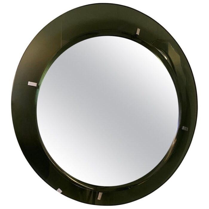 mid century green mirror attributed to max ingrand for fontana arte 1960s 1