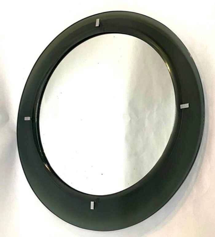 mid century green mirror attributed to max ingrand for fontana arte 1960s 9