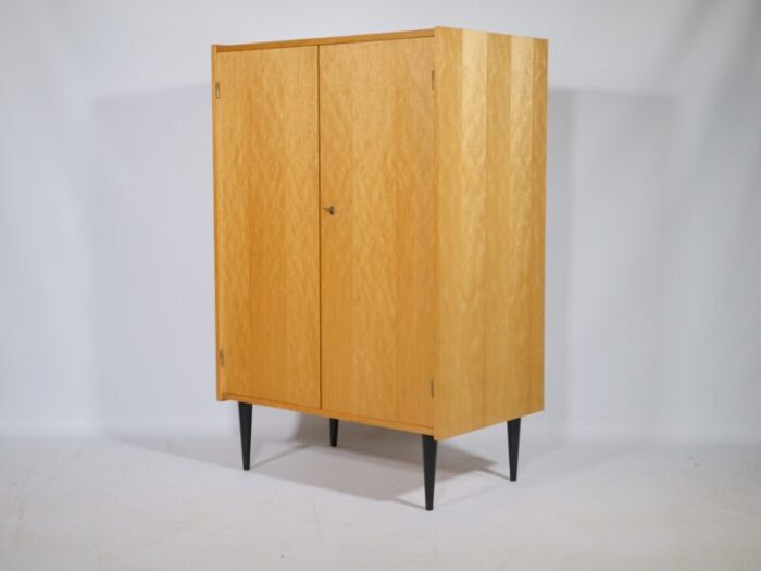 mid century highboard in beech wood 1960s 8781