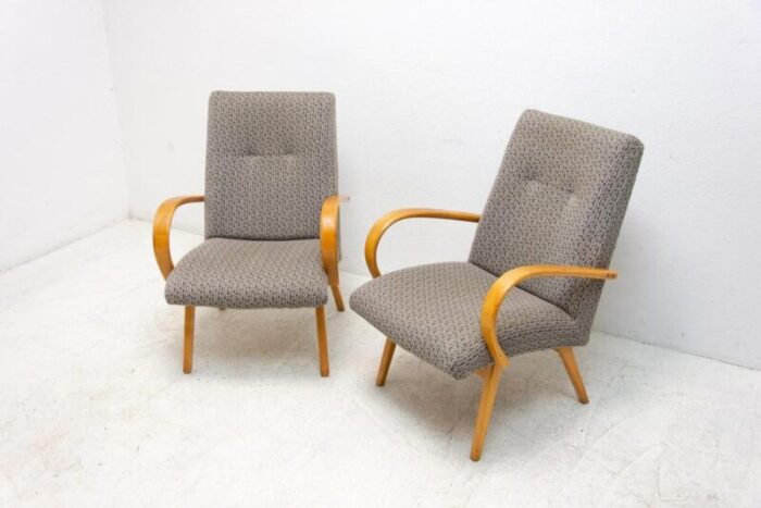 mid century lounge chairs by jaroslav smidek 1960s set of 2 1133