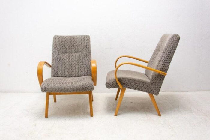 mid century lounge chairs by jaroslav smidek 1960s set of 2 1454