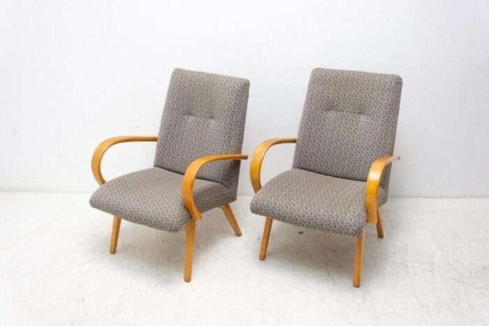 mid century lounge chairs by jaroslav smidek 1960s set of 2 2155