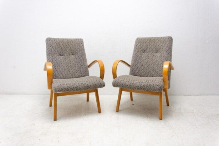 mid century lounge chairs by jaroslav smidek 1960s set of 2 7770