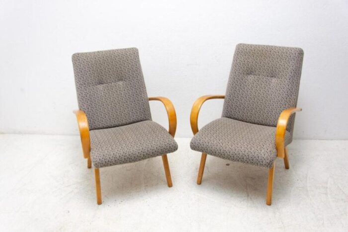 mid century lounge chairs by jaroslav smidek 1960s set of 2 9600