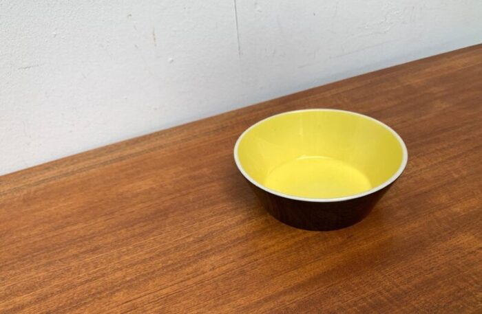 mid century minimalist ceramic fruit bowl 1960s 3