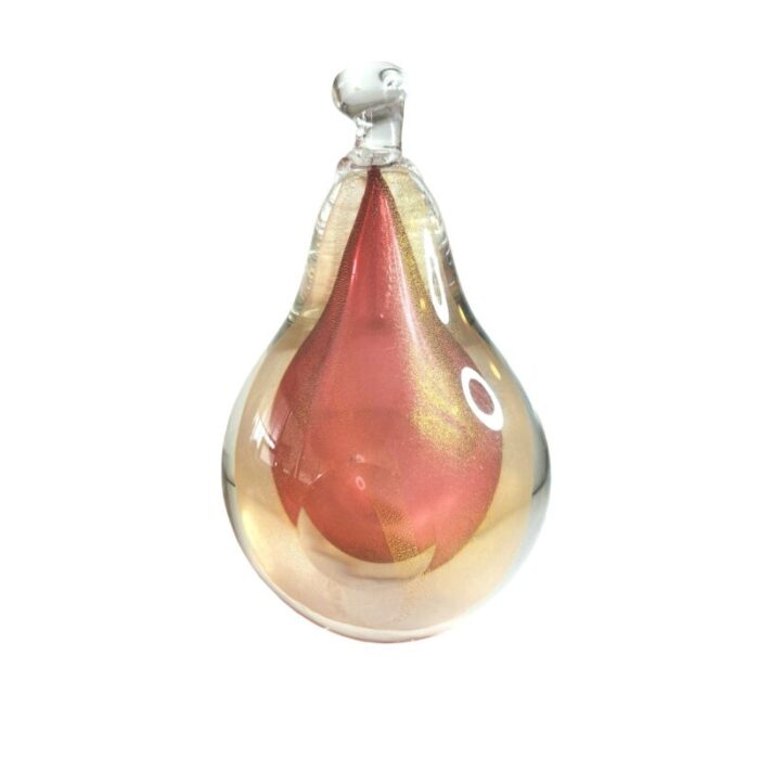 mid century modern alfredo barbini murano sommerso glass pear 1748