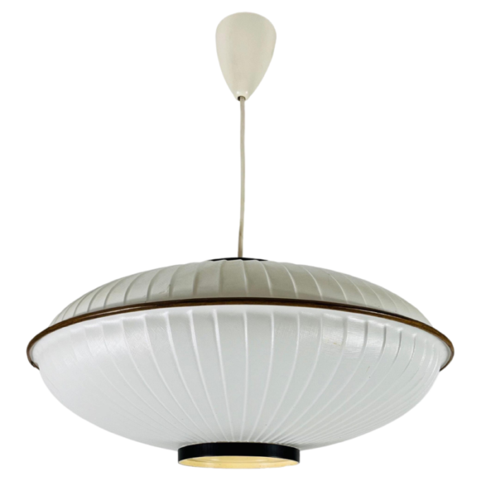 mid century modern saucer shape pendant lamp italy 1960s 1920