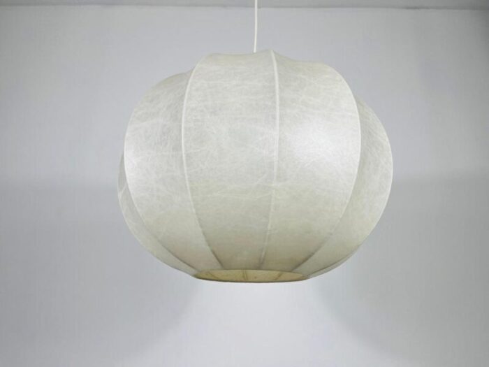 mid century round cocoon pendant lamp italy 1960s 1730