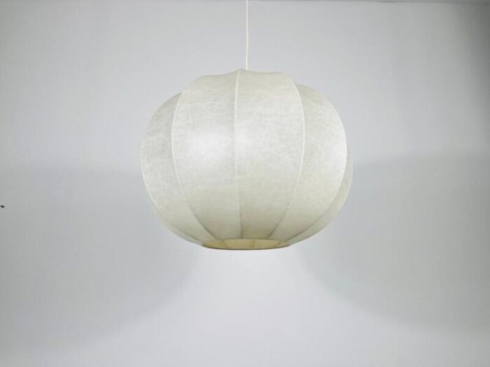 mid century round cocoon pendant lamp italy 1960s 8301