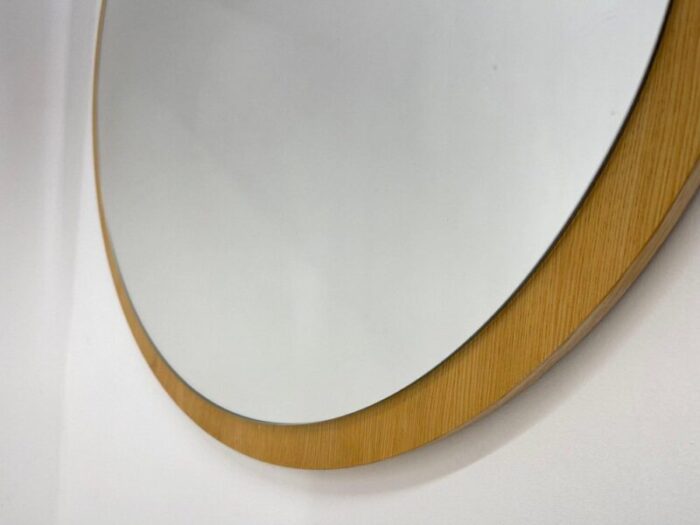 mid century round wall mirror czechoslovakia 1970s 2