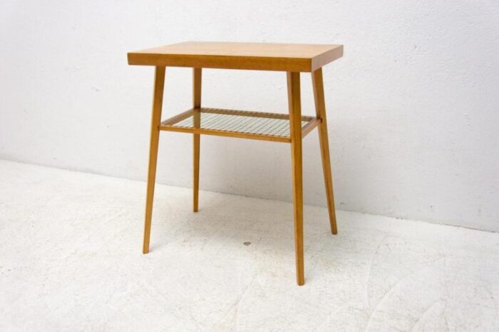 mid century side table from drevopodnik holesov czechoslovakia 1960s 3147