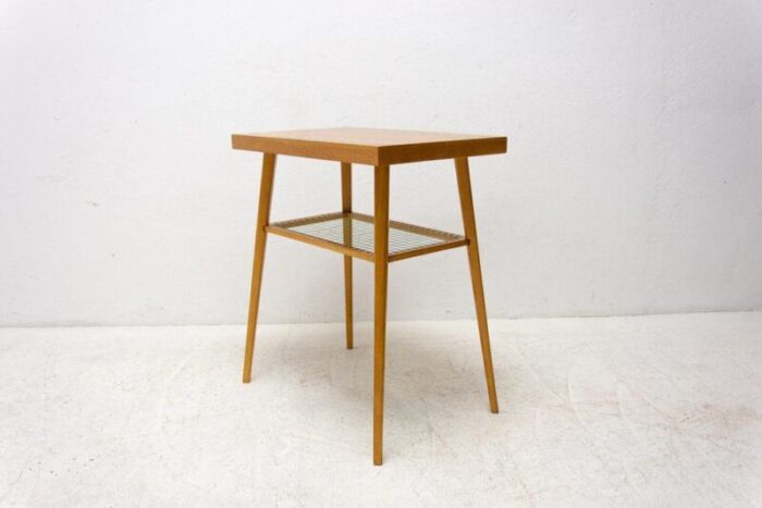 mid century side table from drevopodnik holesov czechoslovakia 1960s 4591