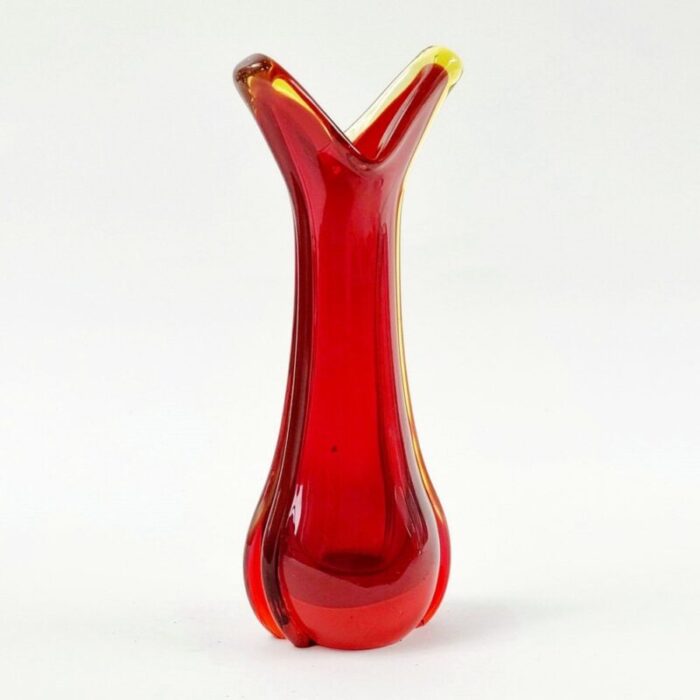 mid century sommerso murano glass vase attributed to flavio poli for seguso murano italy 1960s 1