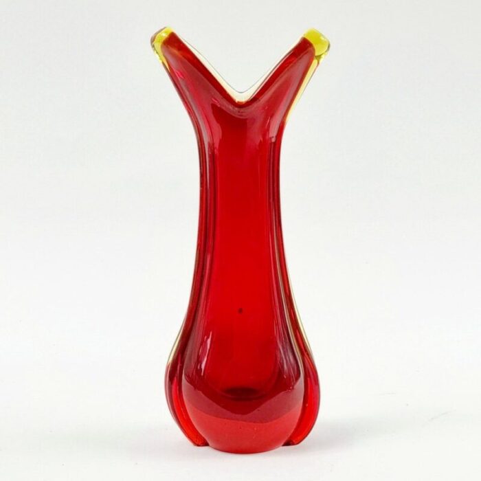 mid century sommerso murano glass vase attributed to flavio poli for seguso murano italy 1960s 2