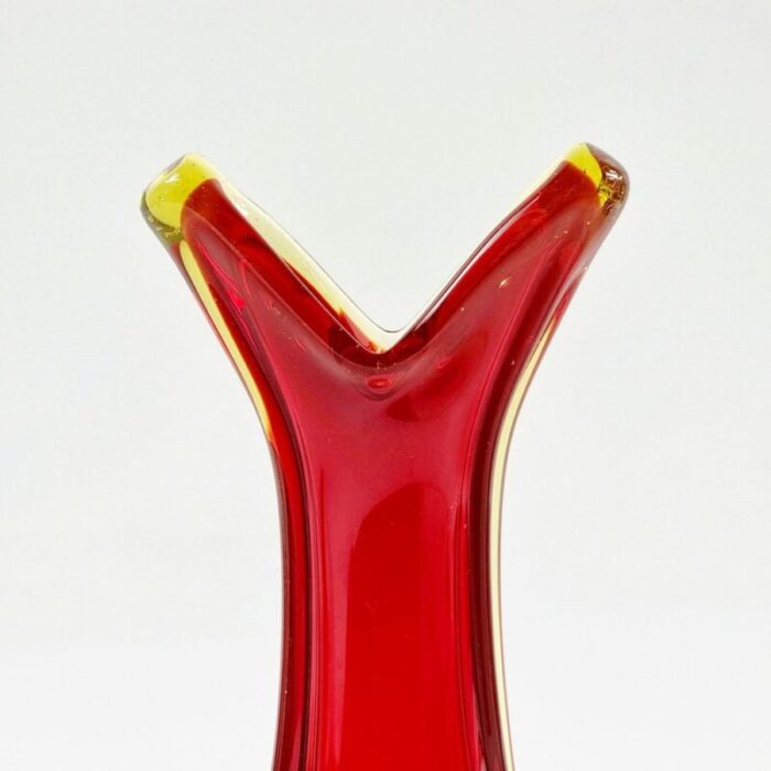 mid century sommerso murano glass vase attributed to flavio poli for seguso murano italy 1960s 5