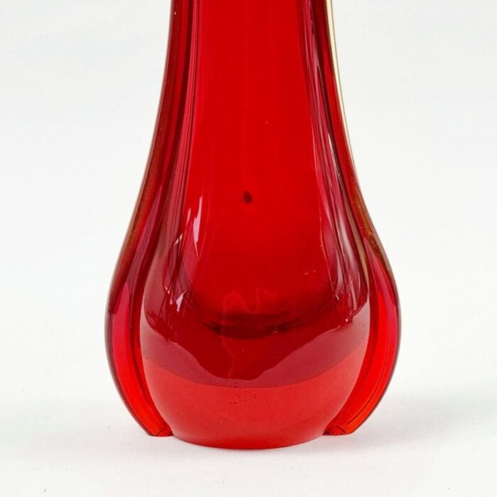 mid century sommerso murano glass vase attributed to flavio poli for seguso murano italy 1960s 6