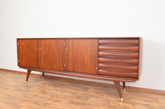 mid century teak sideboard by sven andersen for sven andersen mobelfabrik stavanger 1960s 0149