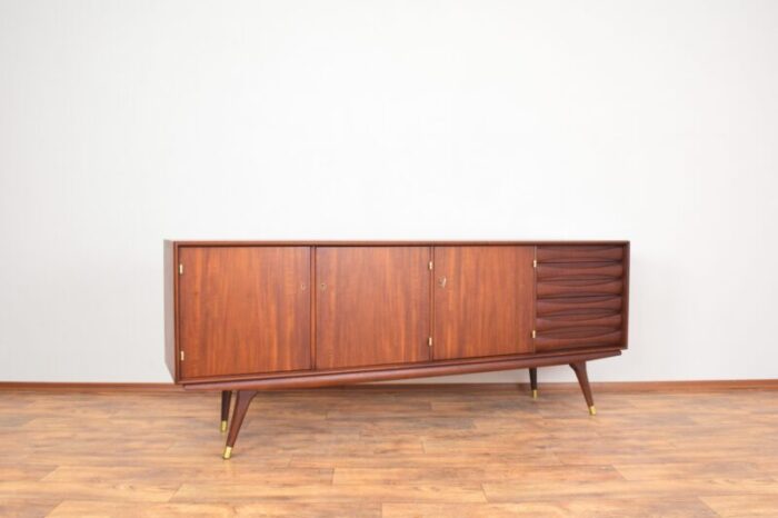 mid century teak sideboard by sven andersen for sven andersen mobelfabrik stavanger 1960s 1571