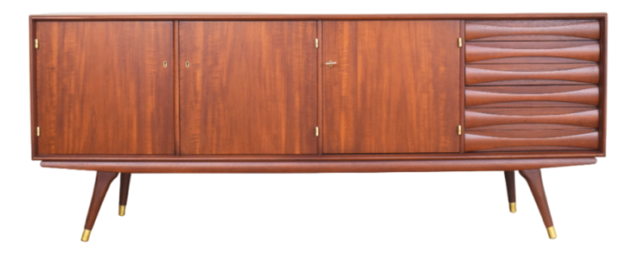 mid century teak sideboard by sven andersen for sven andersen mobelfabrik stavanger 1960s 4247