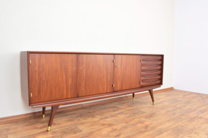 mid century teak sideboard by sven andersen for sven andersen mobelfabrik stavanger 1960s 6174