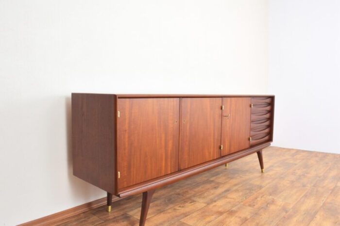 mid century teak sideboard by sven andersen for sven andersen mobelfabrik stavanger 1960s 9606