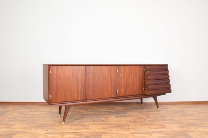 mid century teak sideboard by sven andersen for sven andersen mobelfabrik stavanger 1960s 9611