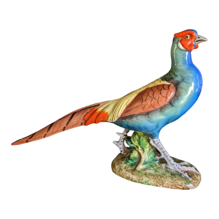 mid century ugo zaccagnini ceramic pheasant 5557