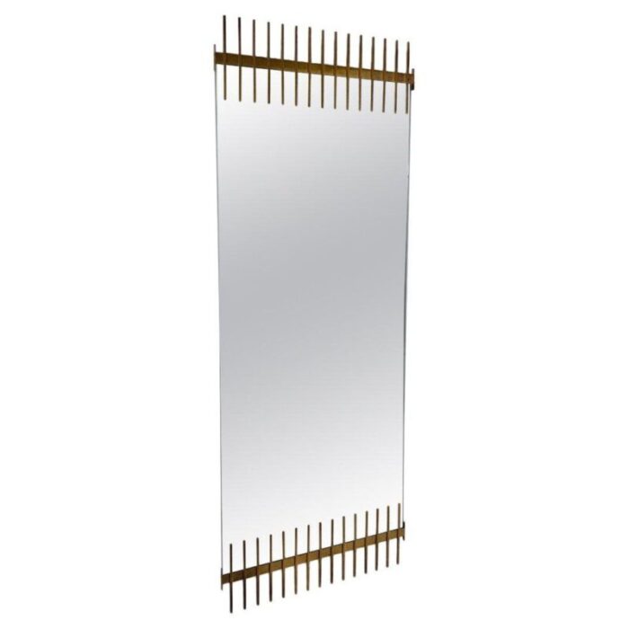 mid century wall mirror attributed to ettore sottsass santambrogio e de berti 1950s 1