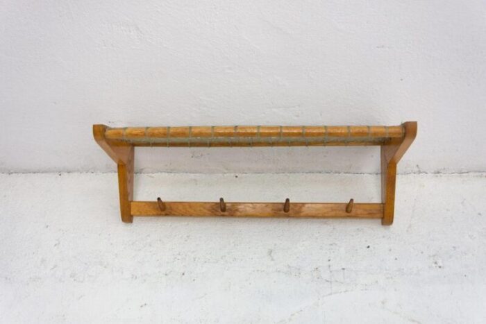 mid century wall shelf attributed to jizba czechoslovakia 1960s 3761