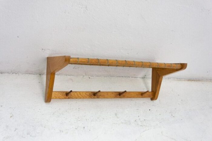 mid century wall shelf attributed to jizba czechoslovakia 1960s 4972