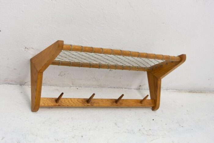 mid century wall shelf attributed to jizba czechoslovakia 1960s 8291